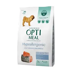 Сухий корм для собак середніх і великих порід Optimeal Hypoallergenic з лососем, 1 кг (на вагу)