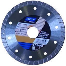 Диск алмазний NORTON-DIY BRICKS - TILES турбо Ø= 180/25.4/ 22.23 мм (70184601280)