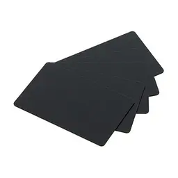 Картка пластикова чиста Evolis PVC-U 30 mil, чорные, матовые, 5х100 штук (C8001)