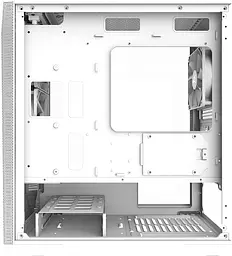 Zalman Корпус Z1 Iceberg, без БЖ, 2xUSB3.0, 1xUSB2.0, 3x120mm Black fans, TG Side Panel, mATX, White - мініатюра 4