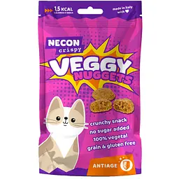 Ласощі для котів функціональні Necon Cripsy Cat Veggy Antiage 85 г