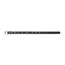 Нашийник Collar одинарний з прикрасами, 38-50х2,5 см, чорний - мініатюра 3