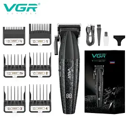 Професійна стрижкова машинка VGR V-640C керамічне лезо 2500 mAh 9000 об/хв додаткове регулювання висоти зрізу - мініатюра 4