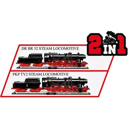 Конструктор Cobi Локомотив DRB Class 52 Ексклюзивний набір 1:35, 2623 деталей (COBI-6280) - мініатюра 5