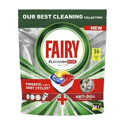 Таблетки для посудомийних машин Fairy Platinum Plus All in One Lemon 36 шт. (8001841956541/8700216236232)