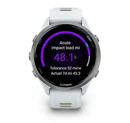 Смарт-годинник Garmin Forerunner 970 Whitestone Titanium with Whitestone/Translucent Amp Yellow Silicone with Silver Buckle (010-02969-61) - мініатюра 4