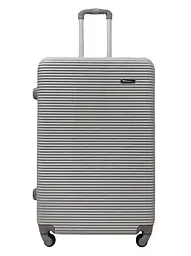 Валіза велика L ABS-пластик Milano bag 004 75,5×50×33,5см 105л Срібна