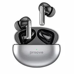 Бездротові навушники Proove Thunder Buds TWS, IPX4, ANC, BT5.3, 40mAh, 300mAh, 4h, grey UA UCRF - мініатюра 2