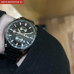 Чоловічий водостійкий наручний годинник Lee Cooper Ice (Чорний) - мініатюра 8