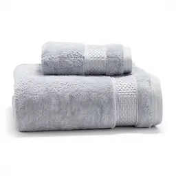 Набір махрових рушників, 2 штуки, 70×140/50×90 см, сірий 503-45-30G