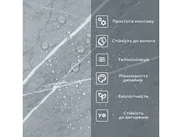 Самоклеюча вінілова плитка в рулоні STICKER WALL 600*3000*2мм Глянсова SW-00002060 - мініатюра 6