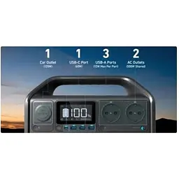 Портативна зарядна станція Anker 535 PowerHouse Portable Power Station 500W/512Wh 60041-ska - мініатюра 6
