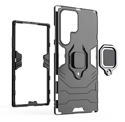 Чохол бампер Primolux Ring Armor для телефона Samsung Galaxy S24 Ultra (SMS928) Black - мініатюра 6