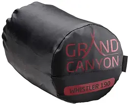 Спальник Grand Canyon Whistler 190, літній, комфорт +16°C, форма мумія, бордовий 210x80 см - мініатюра 7