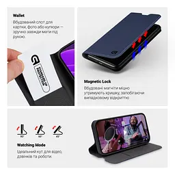 Чохол до мобільного телефона Armorstandart OneFold Case Samsung A37 5G Dark Blue (ARM89771) - мініатюра 5