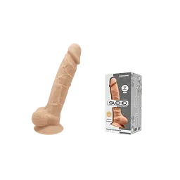Фалоімітатор Silexd Premium Silicone Dildo Model 1 Size 9 23 см тілесний - мініатюра 3
