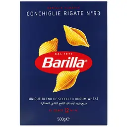 Макаронні вироби Barilla Conchiglie Rigate №93 500 г - мініатюра 3