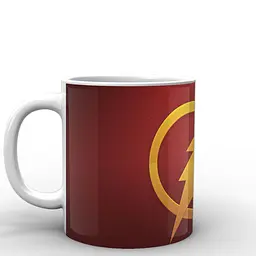 Кухоль GeekLand Флеш Flash лого FS.02.004 330 мл білий - мініатюра 2