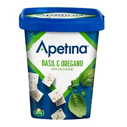 Сир Фета Apetina Basil e Oregano з Базиліком та Орегано 430 г