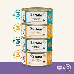 Набір консервів для котів Applaws Variety Selection in Broth 12 х 70 г - мініатюра 2