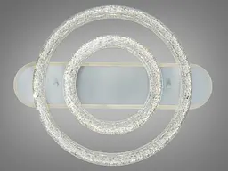 Стельова LED-люстра Diasha 9711/500+300WH, кришталь, димер, пульт, 80 W, 62 см, 13-20m2 - мініатюра 4