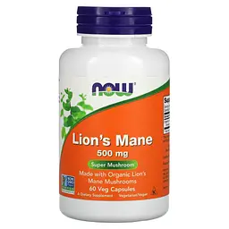 Їжовик Гребінчастий Lion`s Mane 500 мг - 60 вег. капсул