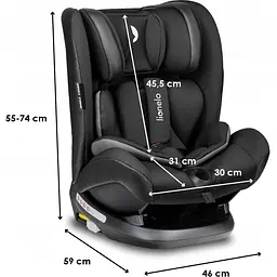 Автокрісло Lionelo Oliver 9-36 кг Isofix Black - мініатюра 4