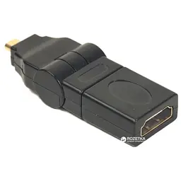 Перехідник HDMI AF to micro HDMI AM, 360 degree PowerPlant (CA910618) - мініатюра 2