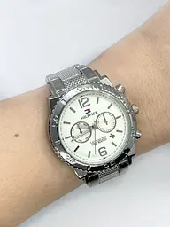 Наручний годинник жіночий Clockhouse Hilfiger Сріблястий (IBW901SO) - мініатюра 6
