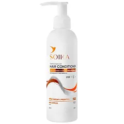 Кондиціонер для жирного волосся Soika Hair Conditioner Регенерація і блиск без обтяження, 200 мл