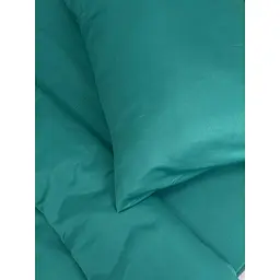 Комплект постільної білизни Ecotton Dark Green півтораспальний полісатин темно-зелений (25309) - мініатюра 6