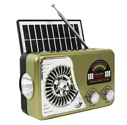 Портативний радіоприймач FERVENT FR-252BT-S – Bluetooth FM/AM/SW USB/TF акумуляторний - мініатюра 3