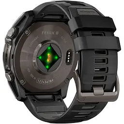 Смарт-годинник Garmin Fenix 8 AMOLED Sapphire 51mm Carbon Gray DLC Titanium with Black/Pebble Gray Silicone Band (010-02905-20/21/63) [115087] - мініатюра 6