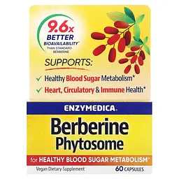 Натуральная добавка Enzymedica Berberine Phytosome, 60 капсул - мініатюра 2