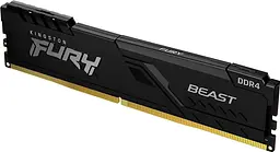 Модуль пам'яті Kingston Fury Beast DDR4 16GB 3200MHz Black (KF432C16BB1/16) - мініатюра 2