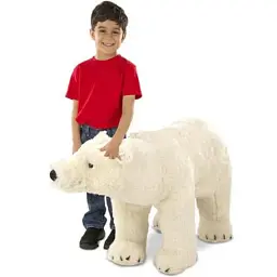 М'яка іграшка Melissa&Doug плюшевий полярний ведмідь, 91 см (MD8803) - мініатюра 2