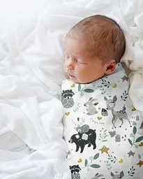 Пелюшки багаторазові Cosas дитячі Animals 2 шт., 80х100 см, м'ятні - мініатюра 3