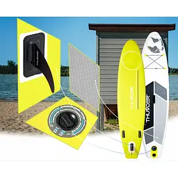 Надувна дошка SUP THUNDER Planet 320 см з веслом Lime - мініатюра 3