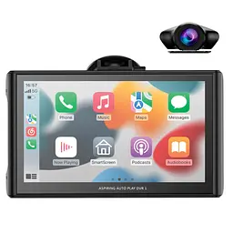 Портативний монітор Aspiring Auto Play DVR 1, Magnet, CarPlay, Android auto - мініатюра 2