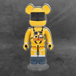Акрилова колекційна фігурка Bearbrick Space Suit (Yellow Version)