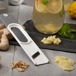 Тертка для імбиру 3 в 1 Microplane Specialty, біла з сірим (48310) - мініатюра 2