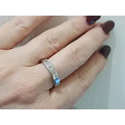 Срібне кільце TOP Silver з фіанітами. 9510160Б 18 - мініатюра 2