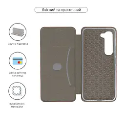 Чехол-книжка для Infinix Hot 60 Pro 4G, G-Case, розовый, кожаный чехол-книжка из экокожи (PU) и TPU, с магнитом, с подставкой и вместительным кардхолдером, противоударный, защита всего корпуса, ArmorStandart (ARM88694) - мініатюра 3