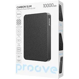 Зовнішній акумулятор Proove Carbon Slim 10000mAh 22.5W Black (PBCS22110001) [158559] - мініатюра 6