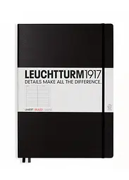 Блокнот Leuchtturm1917 Master Classic A4+, чорний, лінія (327150) - мініатюра 1