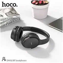 Навушники бездротові Hoco DW02 Headphones чорні - мініатюра 3