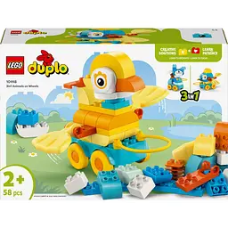 Уцінка. Конструктор LEGO DUPLO Town Тварини на колесах 3в1 58 деталей (10448)