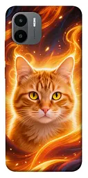 TPU чохол Demsky Fire cat для Xiaomi Redmi A1+ / A2+