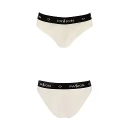 Трусики з широкою гумкою та мереживом Passion Panties ecru L - мініатюра 3