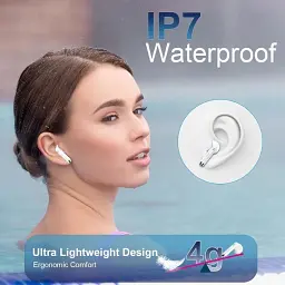 Бездротові спортивні навушники Bluetooth 5.3 із завушинами, 40г роботи, LED дисплей - мініатюра 6